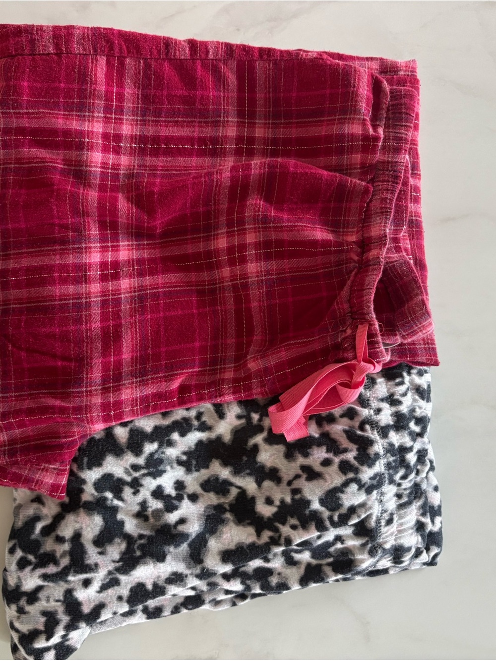 WOMENS BUNDLE OF 2 patterned Lounge Pants with Drawstring SZ Medium